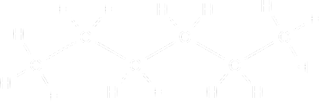 Hexane molecular structure